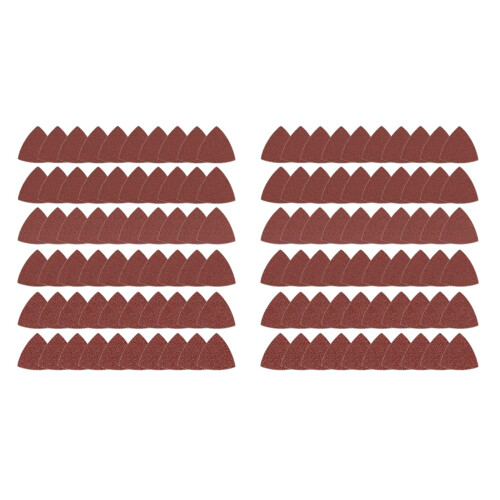 120Pcs Triangular Hook and Loop Triangle-Sandpaper, Fit 3-1/8 Inch Multi Tool, Assorted 40 60 80 100 120 240 Grits