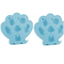 Ice Tray Shell Silicone Ice Trays with Cutes Marine Life Shapes Easy to Release for Freezer Kitchen B