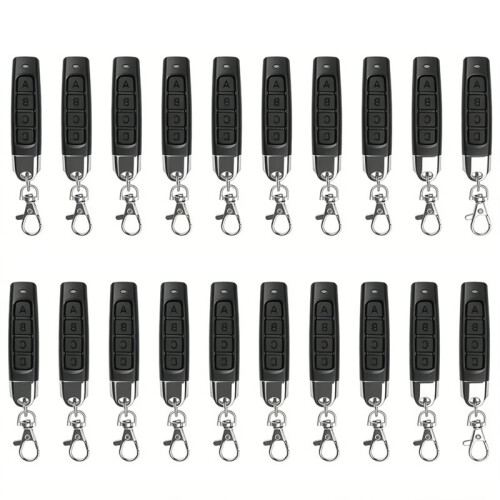 20PCS Remote Control 433MHz Garage Door Gate Opener Duplicator Clone Cloning Code 4-Button Transmitter