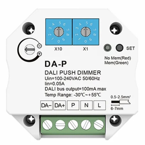 Da-P Compact Dimmer Controller with Memory Function for Enhanced Lighting Control