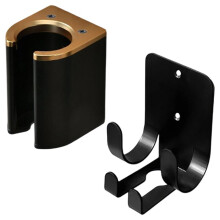 Organisateur Multifonctionnel pour Fer à Friser et Lisser, Support Mural en Métal Sans Perçage pour Salle de Bain A