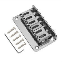 78MM 6-Snarige Elektrische Gitaarbrug Zadels Top Load Hardtail Brug Muziekinstrument Accessoires