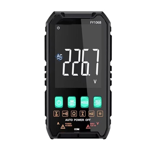 Auto-Ranging Digital Multimeter 6000 Counts True RMS Tester Capacitance Ohm Hz Test Electrician Tools