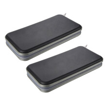 2X 80 Disc Album CD DVD Carry Cover Case Wallet Storage Holder Bag Hard Box - Black