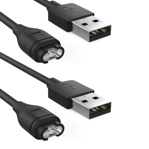 2X Replacement USB Data Sync Charging Cable Wire for  Fenix 5/5S/5X/Forerunner 935/Quatix 5, BLACK