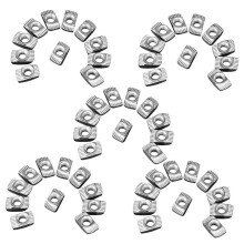 500 Pcs M5 Hammer Nut Carbon Steel Aluminum Connector T Fastener Sliding Nut