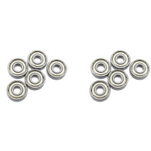 606Z 6 x 17 x 6mm Metal Miniature Deep Bearings 10 Pcs
