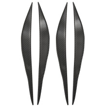 4x Carbon Fiber Headlight Eyelids Trim, light Eyebrow Cover Decoration Styling Sticker for F30 320I 325I 316I