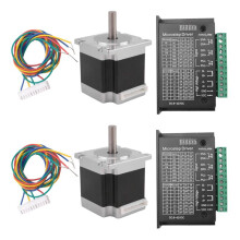 2X Nema 23 23HS5628 Stepper Motor 57 Motor 2.8A with TB6600 Stepper Motor Driver NEMA17 23 (8.0MM)