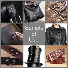340 Sets Leather Rivet Kit Rivets Leather Double Hat Rivets Apparel Fabric for Repairing Clothes Shoes Bags Belts A