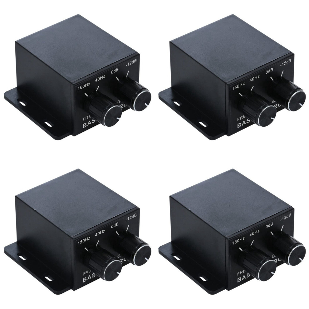 4X Car Audio Regulator Amplifiers Bass Subwoofer Stereo Equalizer Controller 4 Rca 6033546728071