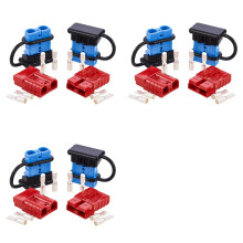 6Pcs 6-12 AWG 50A Battery Power Connector Cable Quick Connect Disconnect Kit for Anderson Connector for Winch Trailer