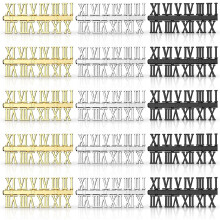 Kit di Numeri di Orologio da 15 Pezzi Numeri di Orologio Digitale DIY Parti di Ricambio per Lancette di Orologio Accessori per Orologi (Numeri Romani)