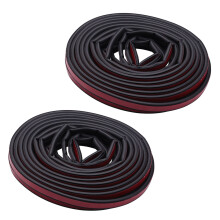 2X, 8M Car Door Seal Strip General Car Rubber Seal Strip Insulation Waterproof Saving Noise Cancellation Trim