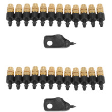 24 Set Copper Adjustable Spray Nozzle Spray Atomization Copper Capillary Effect Take 47 Factory Adjustable