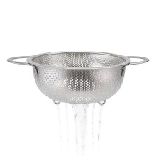 Stainless Steel Colanders With Handle,Colander Perforated Strainer For Kitchen Pasta/Vegetable/Rice/Fruit/Food-S