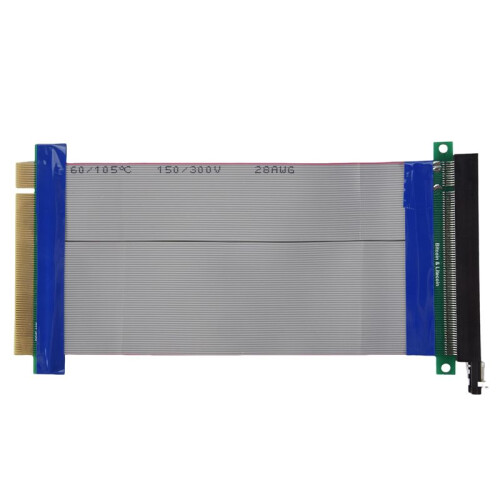 PCI-E Express 16X Riser Card Extender Extension Cable Ribbon Flex