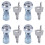 4X Useful Cam Locks for Lockers,Cabinet Mailbox,Drawers, Cupboards + Keys 1