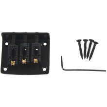 3 String Guitar String Bridge Bridge Pull String Hard Tail Guitar Bridge Tail 3 String Guitar Replacement Black