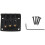 3 String Guitar  String Bridge Bridge Pull String Hard Tail Guitar Bridge Tail 3 String Guitar Replacement Black 1