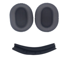 Ersatz-Ohrpolster + Kopfbügel-Set kompatibel mit Sony WH-CH710N/CH720N (3-teiliges Set) Black