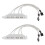 2X Mainboard-USB-Kabeladapter (4 x USB 2.0 Auf 9-Adrigen Stecker) Weiss 1