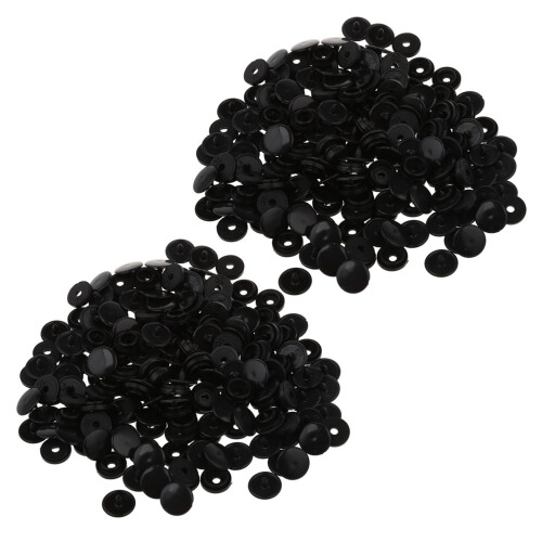 100 Pcs T3 KAM SNAPS Press Studs Scrapbook Sewing Buttons Black