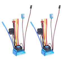 2X 120A Bürstenlos Esc Elektrischer Drehzahl Regler Wasserdichtes, Staubdichtes Zubehör für Rc Teile