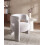 Beliani Armchair BUREA Chenille Light Grey 2