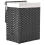Beliani Laundry Basket with Lid MUCUBAJI Fabric Black 83 L 4