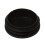 36 X Black Plastic 50mm Dia Round Tubing Tube Insert Caps Covers 5