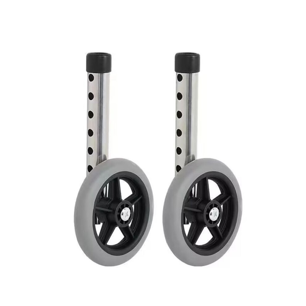 Walker Wheel, Walker Wheels Replacement 5 Inch, Wheels for Walkers for Seniors 1 Pair, Walker Wheels and Walker Feet
