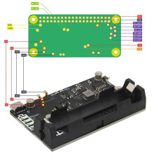 UPS Power Management Expansion Board X306 for Raspberry Pi Zero 2 W, 5V Battery Backup Power Supply Board