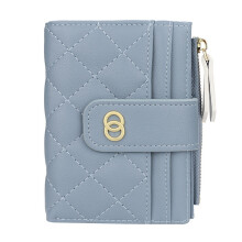 Nuova Borsa da Donna di Lusso Portafoglio Corto Borsa da Donna con Porta Carte Portamonete Porta Carte di Credito-Blu