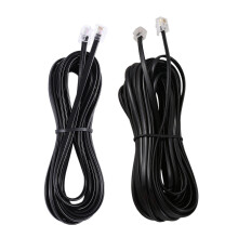 2pcs RJ11 6P4C Telephone Cable Cord ADSL Modem - 5 Meters & 10 Meters