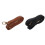 2 Pcs DIY Replacement Leather Bag Shoulder Strap Handle  Body Adjustable 140x2Cm, Black & Brown 1