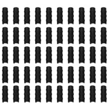 50PCS Black Greenhouse Plastic Film Frame Pipe Tube and Film Clip Clamp Connector Kit Garden Tool 20mm