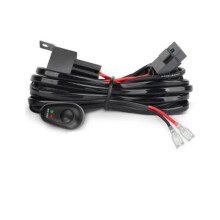 Kit Cablaggio per 1 Interruttore -Off con Fusibile Luce 12V 40A Relè 180 W/ 300 W per Barra Luminosa da Lavoro un LED da 4-52 Pollici