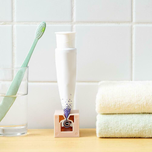 8Pcs Multifunctional Toothpaste Tube Squeezer Plastic Tooth Paste Holder Dispenser 1