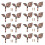 16 x Iron Leaf Shaped Curtain Tie Backs Holders Wall Hooks Home Decor, Red Bronze 1