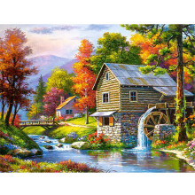 Diamond Ricamo Paesaggio A Mano Pittura Diamante Villaggio Cucito Punto Croce Home Decor