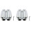 2X Motorcycle LED Highway Bar Switchback Driving Light/Turn Signal Light(Silver) 1