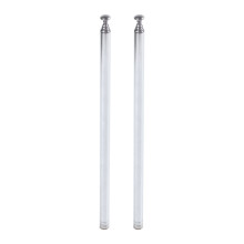 2X 96cm Length 7 Section Telescoping Stainless Steel AM FM Radio TV Antenna