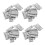 Rectangle Pieghevole Armadio Porta Cerniera Hardware 1.5 Pollice 40 Pezzi 1