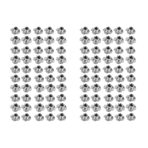 100 Pezzi M8 in Metallo Captive T Nuts Tee Blind Dadi Metrici