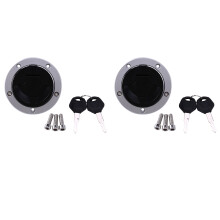 2X Motorcycle Fuel Gas Tank Cap Cover Key Lock for Z800 Z750R Zx14 Kle650 Z1000 Z750