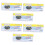 Safetypin Clear Hard Plastic Name Tag Clip Holder 6 Pcs 1