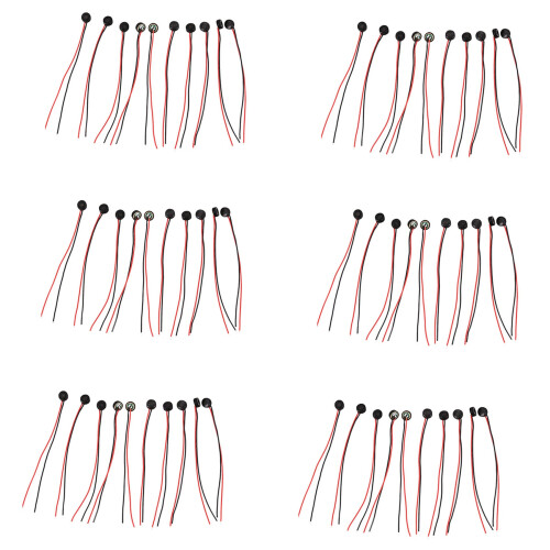 60PZ Electret Condenser Mic 4mm x 2mm per Pc Phone Mp3 Mp4