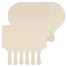 12Pcs  Wooden Cutting Boards with Handle Wooden Cutting Board Unfinished Planks for Home Kitchen Cooking Decor