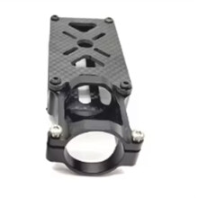 Base de Montage Moteur Multi-Axes en Alliage D'Aluminium, Compatible avec les Tubes en Carbone de Diamètre 25 mm, Noire